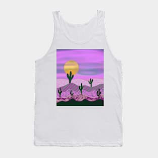 Cactus Landscape - Cactus Art Tank Top